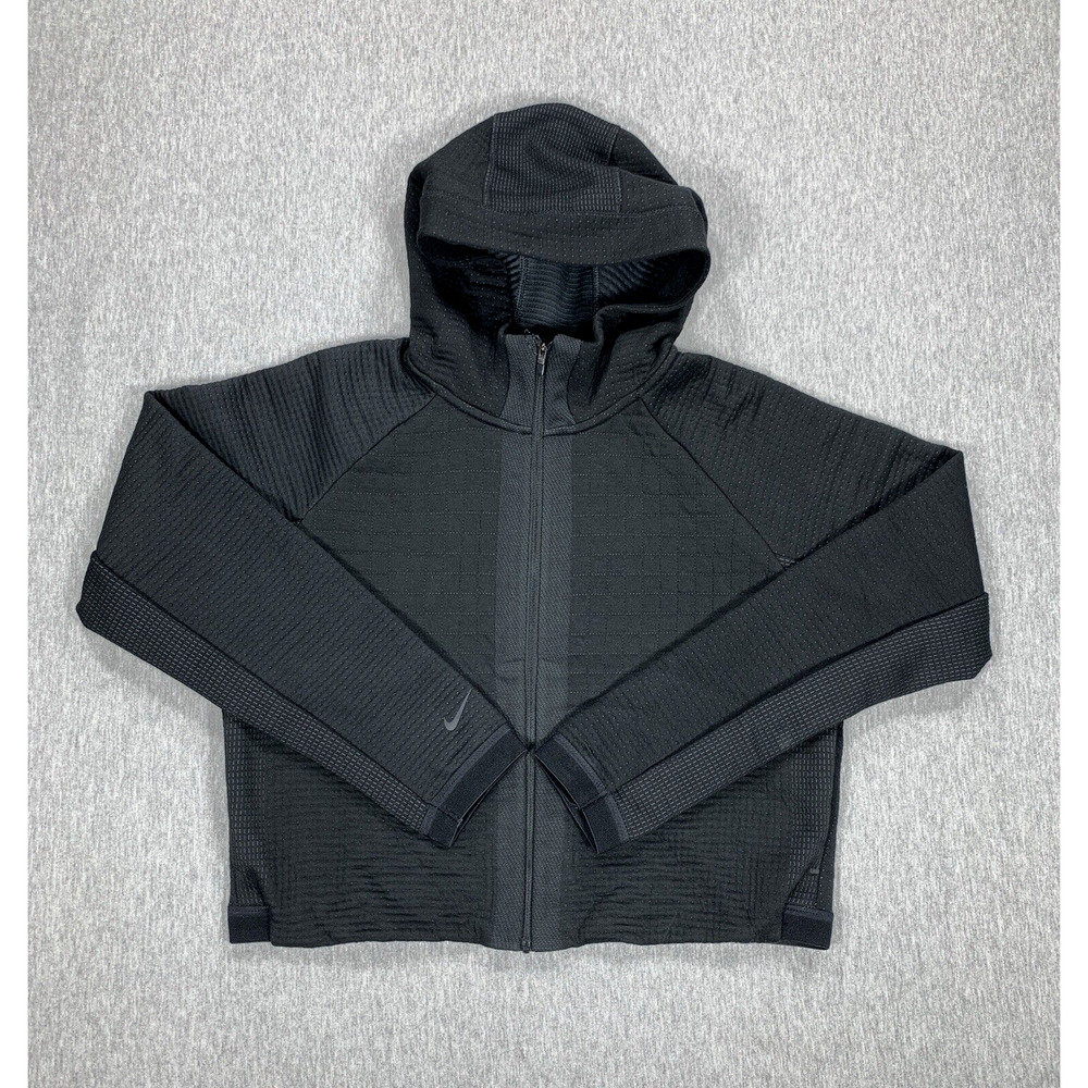 Nike Tech City Ready Fleece Hoodie Full Zip Black Jacket CI9432-010 Women's XS
